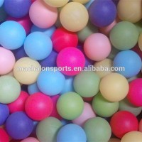 Free Of Shipping Good quality 40mm seamless colored pingpong ball table tennis ball beer pong balls 100pcs pack