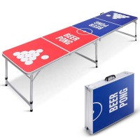 8Ft Portable Aluminum beer ping pong foldable Beer Pong Table