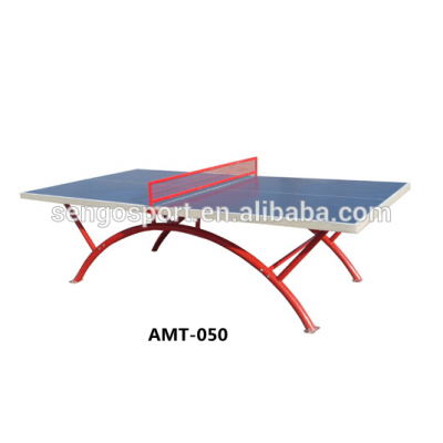 Modern cheap outdoor SMC table top 14mm top thickness Folded portable tennis table