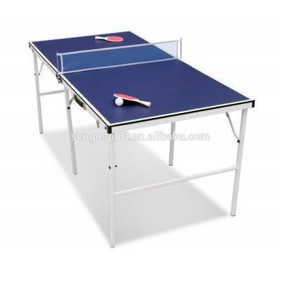 Blue top MINI Table Tennis Table for Kids Practice Game Ping Pong Sports