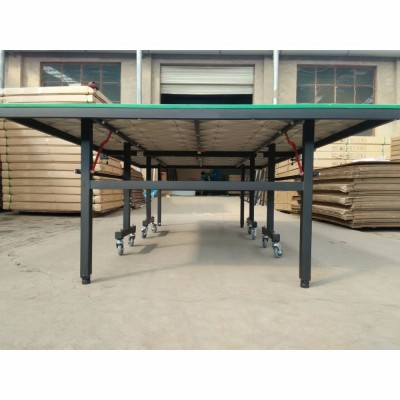 Folding legs ping pong table cheap price green top table tennis table