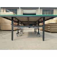 Green top folding legs pingpong table cheap table tennis table